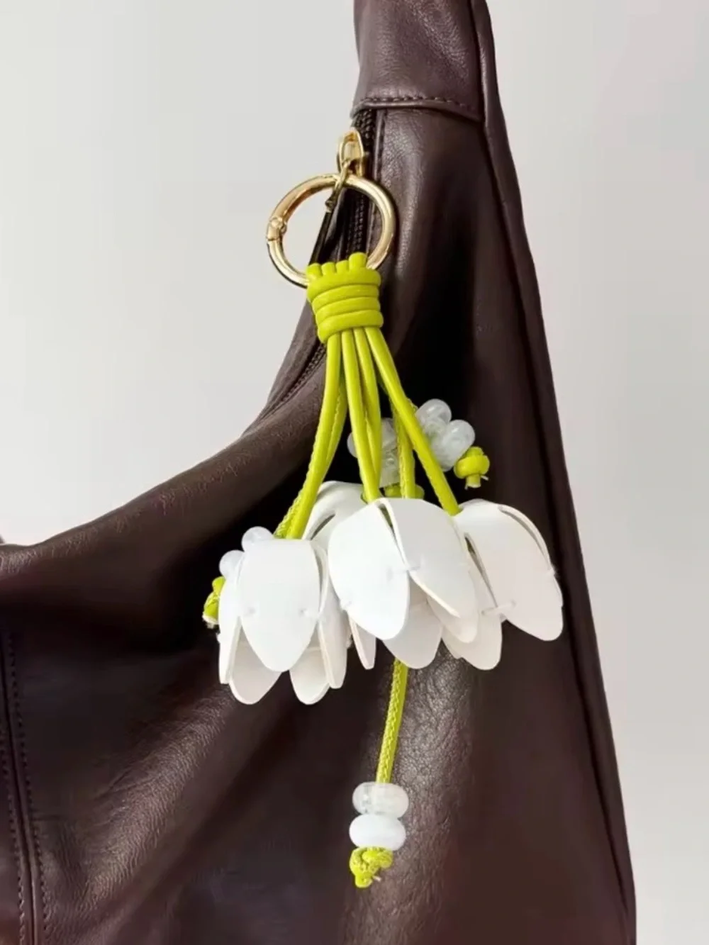 Tulip Bag Charm - Premium Vegan Leather